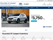 Tablet Screenshot of hyundaiofjasper.com